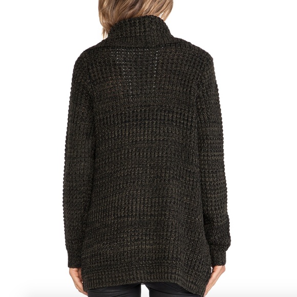 REVOLVE Manon Chunky Black Knit Open Cardigan - Picture 8 of 8